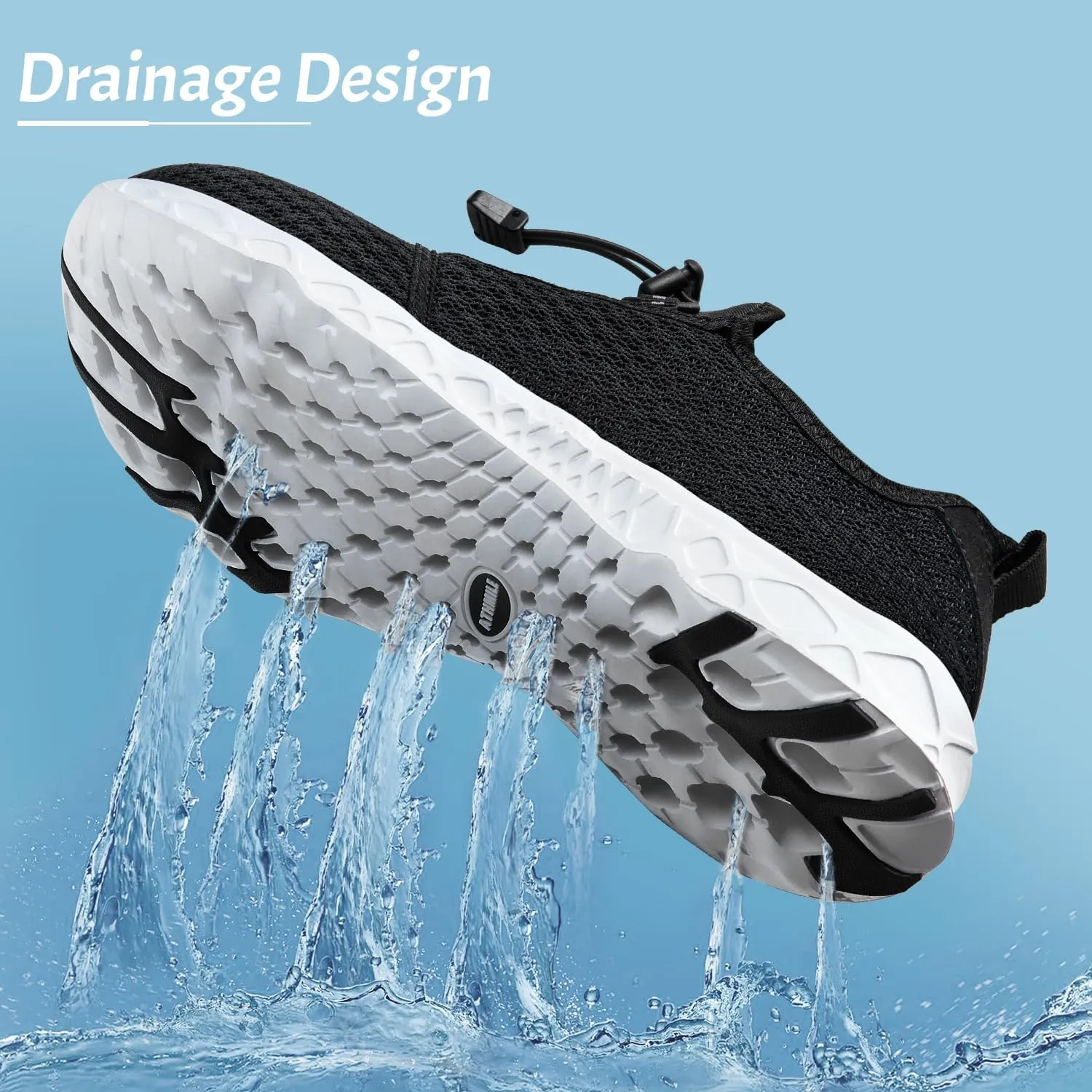 ATHMILE Water Shoes for Men Women Barefoot Hiking Swim River Shoes Adult Lake Pool Aqua Socks Beach Quick Dry for Hiking Surfing Kayaking Sport Accessories Camping Must Haves