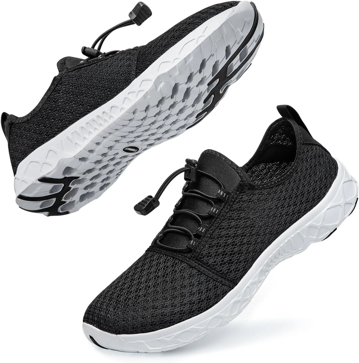 ATHMILE Water Shoes for Men Women Barefoot Hiking Swim River Shoes Adult Lake Pool Aqua Socks Beach Quick Dry for Hiking Surfing Kayaking Sport Accessories Camping Must Haves