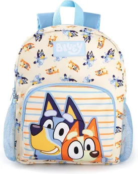 Bluey Kids Backpack Bingo Character in Beige | Childrens Mini Bag with Adjustable Straps and Mesh Pocket