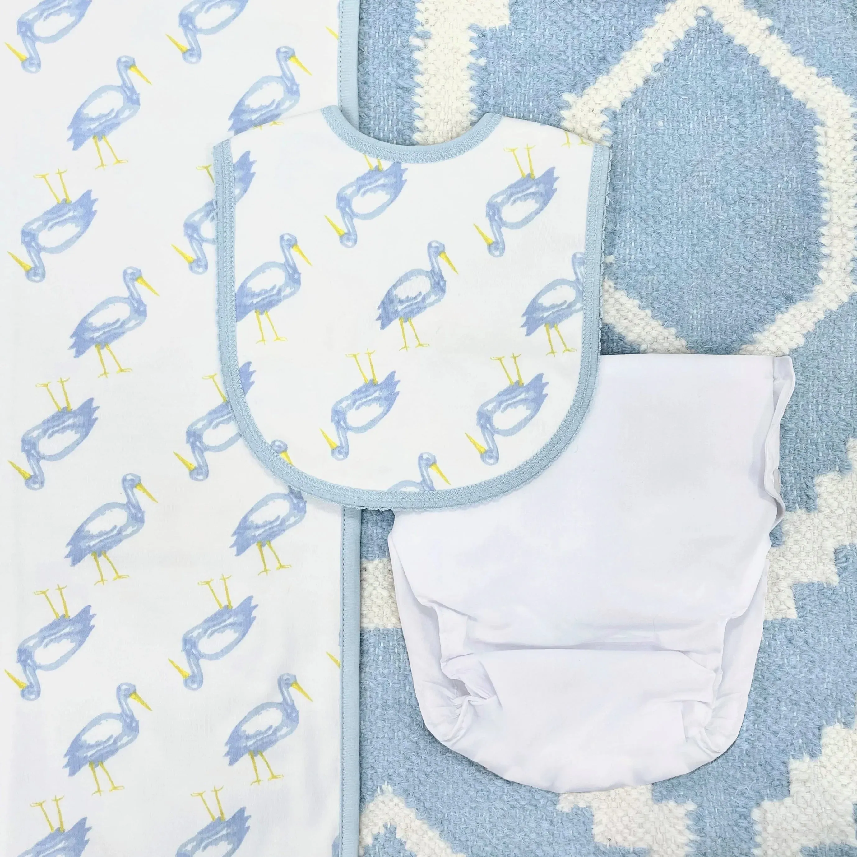 Burp Me Bib - Sir Proper Stork