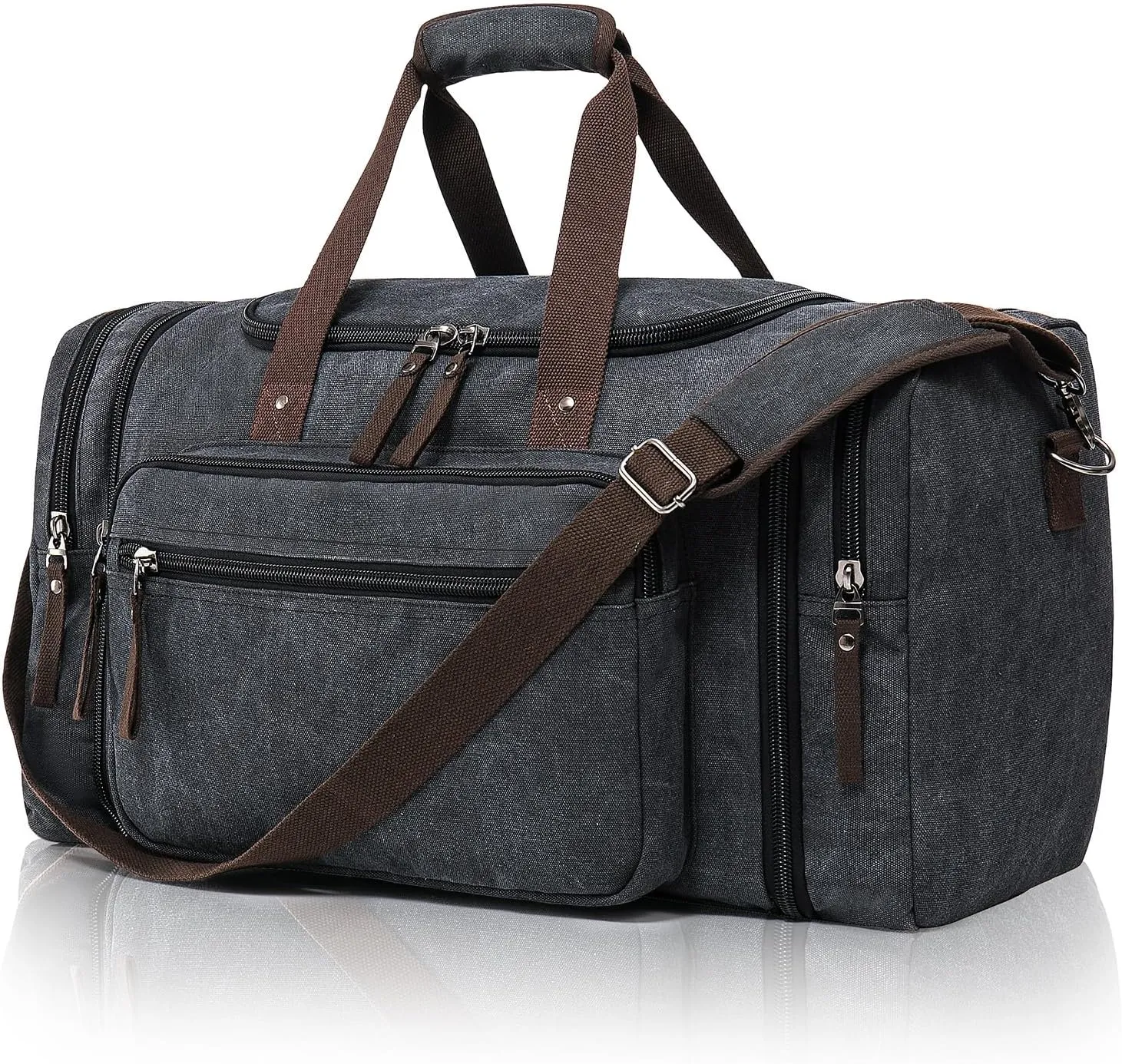 Canvas Duffle Bag for Travel 45L Duffel Overnight Weekender Bag