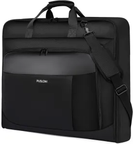 Garment Bag Travel Suit Bag for Men Large 40-Inch Carry on Garment Bag Up to 3 Suits for Business Trips,2 in 1 Hanging Suitcase Luggage Bags for Travel,Foldable Carry On Bag Fits 15.6Inch Laptop,Black