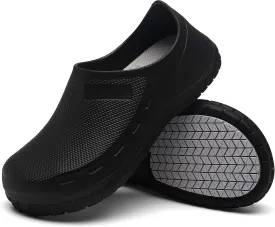 Haifago Men Non Slip Chef Shoes, Waterproof Oil Resistant Kitchen Work Clogs, Food Service Shoes for Restaurant