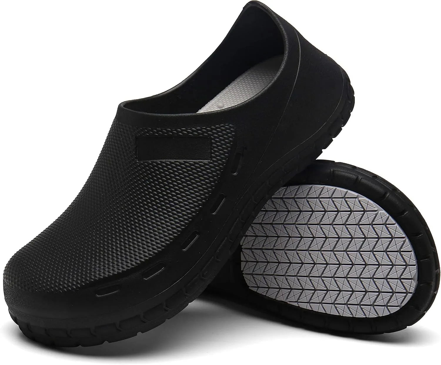 Haifago Men Non Slip Chef Shoes, Waterproof Oil Resistant Kitchen Work Clogs, Food Service Shoes for Restaurant