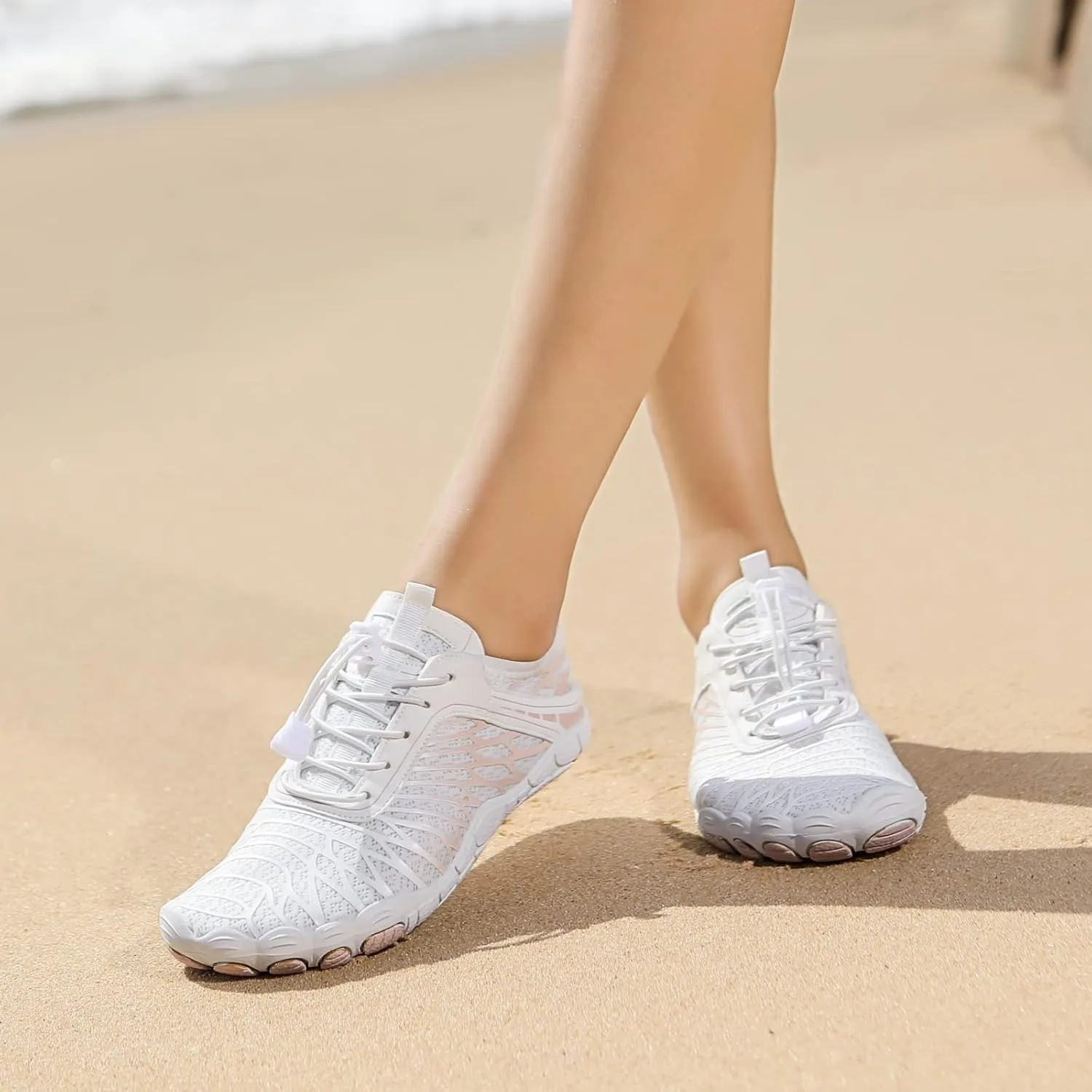Hiking Barefoot Shoes for Women Men Breathable & Non-Slip Athletic Barefoot Wide Toe Water Shoes Lightweight Perfect for Walking,Running,and Swimming