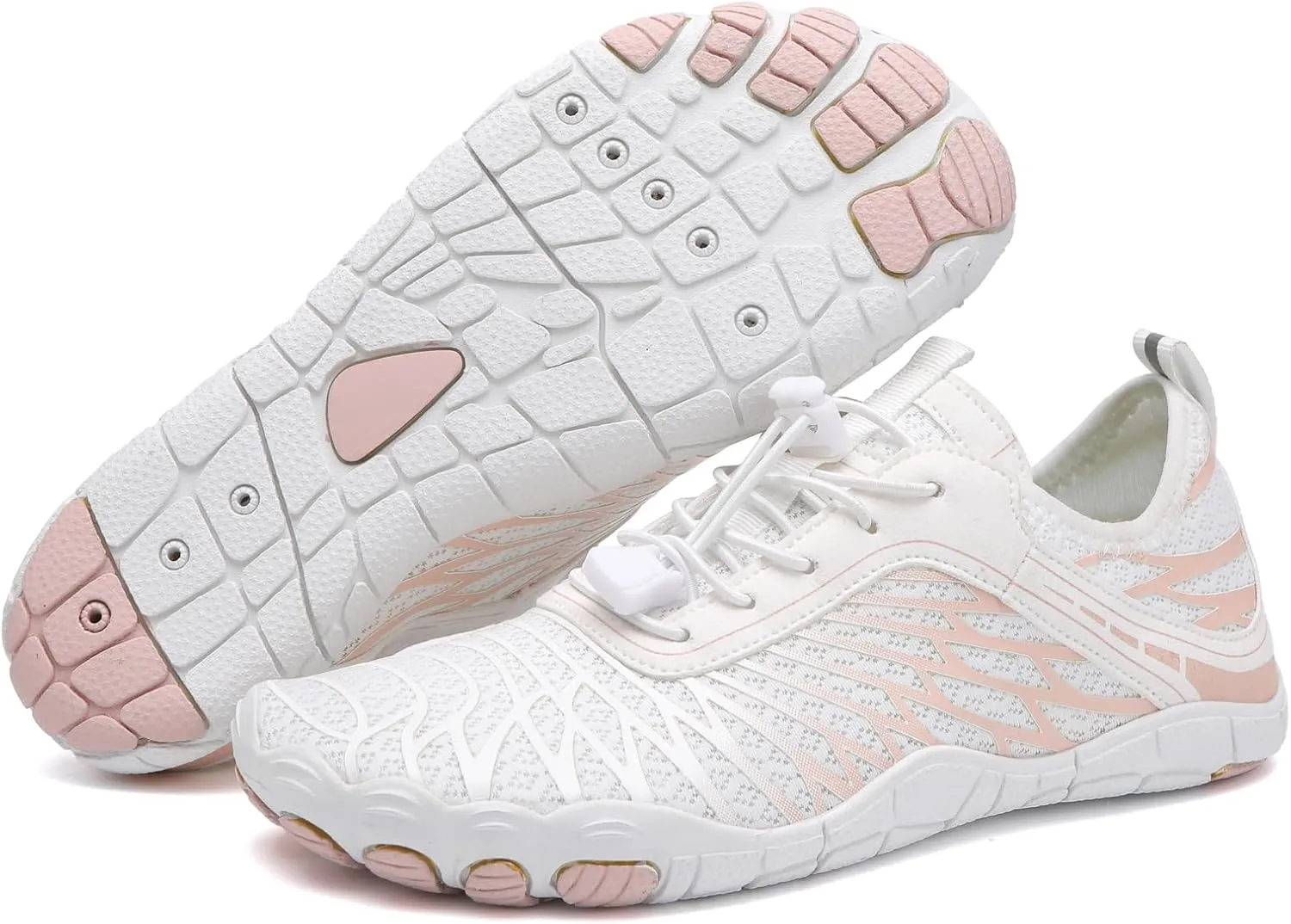 Hiking Barefoot Shoes for Women Men Breathable & Non-Slip Athletic Barefoot Wide Toe Water Shoes Lightweight Perfect for Walking,Running,and Swimming